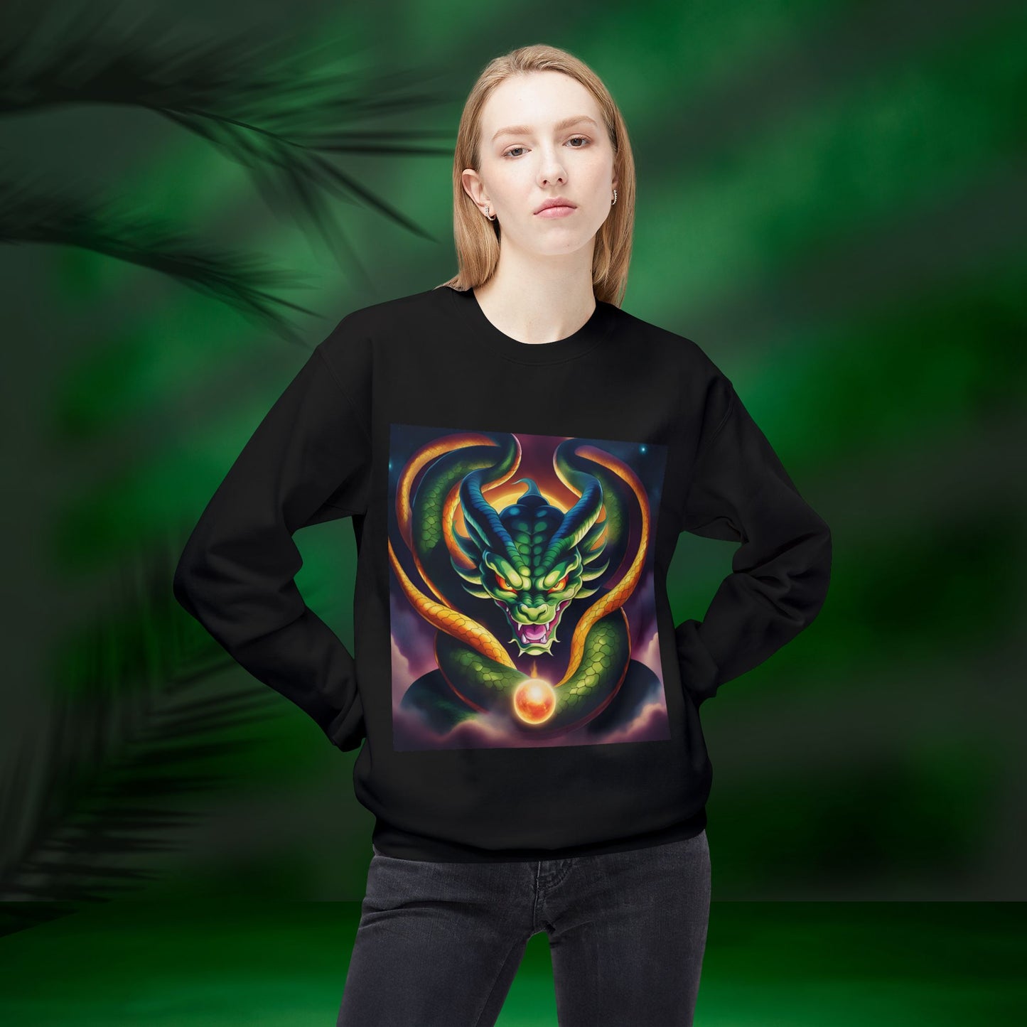 Shenron Midweight Softstyle Fleece Crewneck Sweatshirt