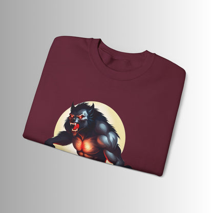 Gothic Monster Sweatshirt - Unisex Crewneck, Spooky Apparel, Halloween Gift, Dark Aesthetic, Unique Streetwear