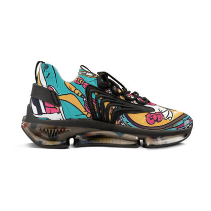 Men's Mesh Colorful Pattern With An Ornate Design Sneakers