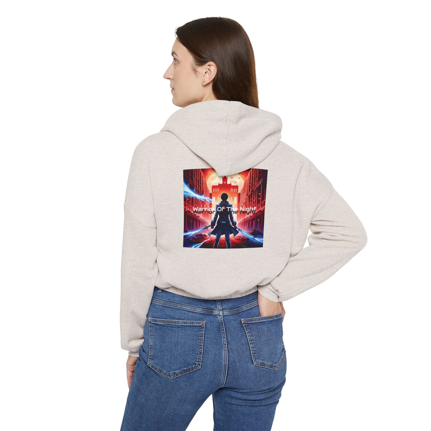 Vampire Of The Snowy Night Cinched Bottom Hoodie