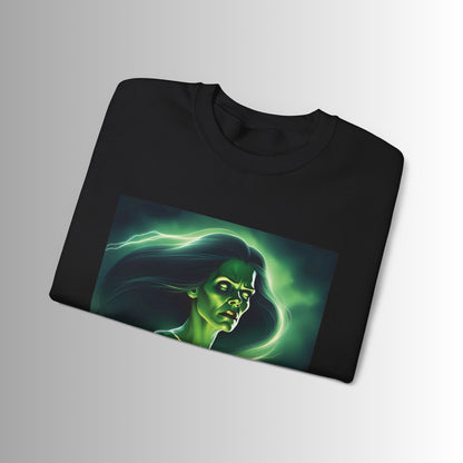 Unisex Female Frankenstein Heavy Blend™ Crewneck Sweatshirt