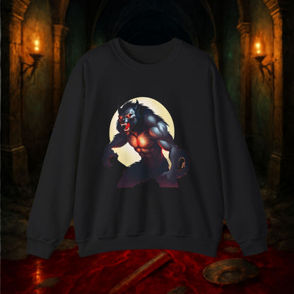 Gothic Monster Sweatshirt - Unisex Crewneck, Spooky Apparel, Halloween Gift, Dark Aesthetic, Unique Streetwear