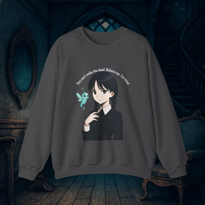 Anime-Inspired Wednesday Can't Wake the Dead Sweatshirt