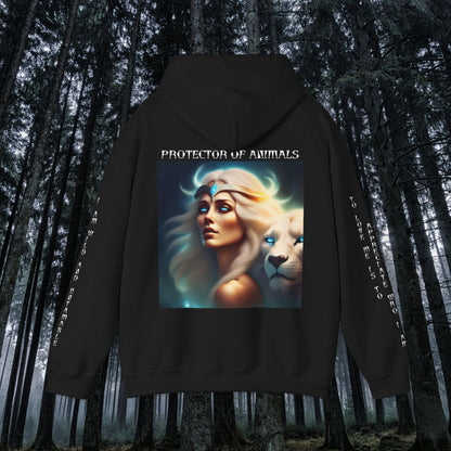 Goddess Of The Hunt Unisex Heavy Blend™ Hooded Sweatshirt