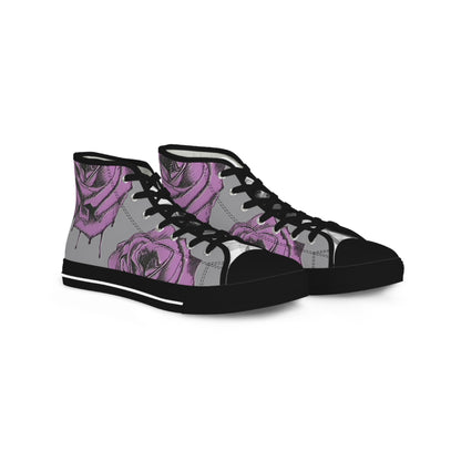 A Knight's Bleeding Rose Men's Gray Sneakers