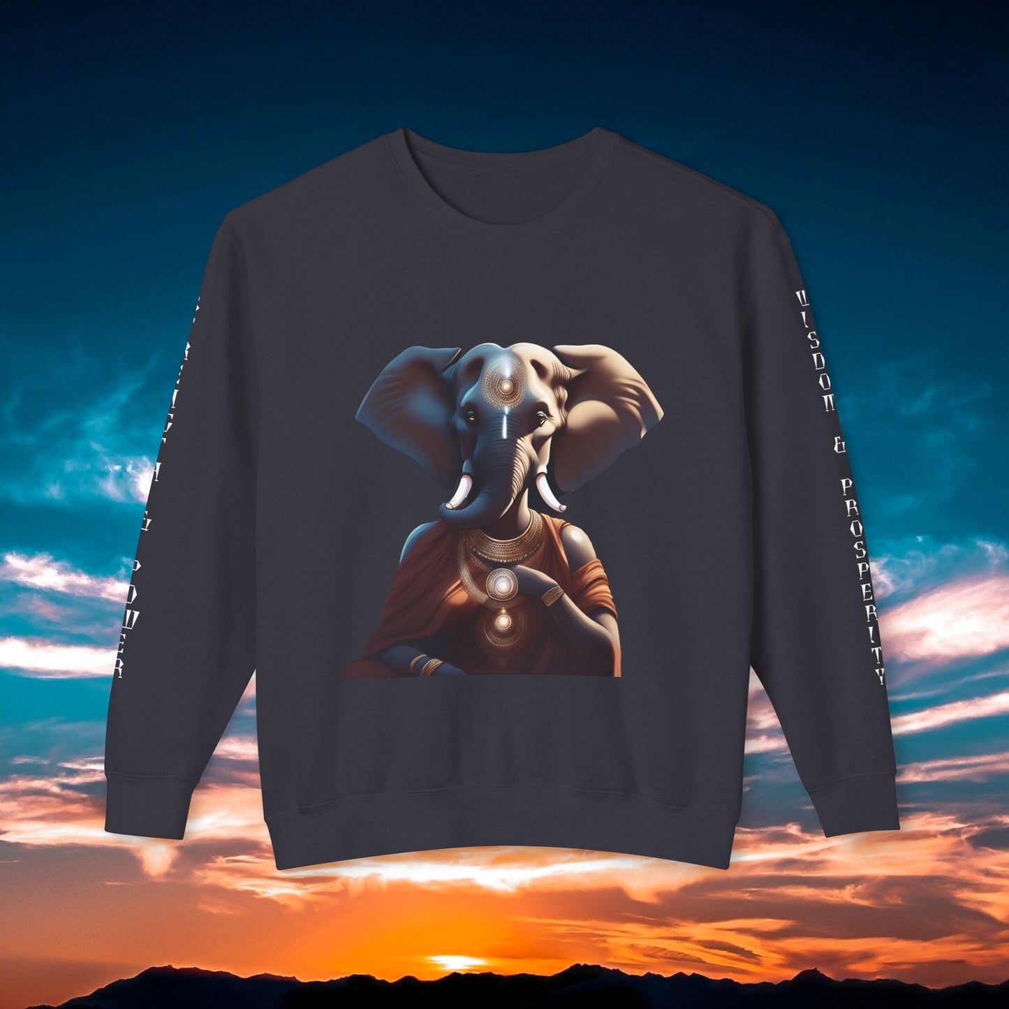 Vinayaki  Unisex Lightweight Crewneck Sweatshirt