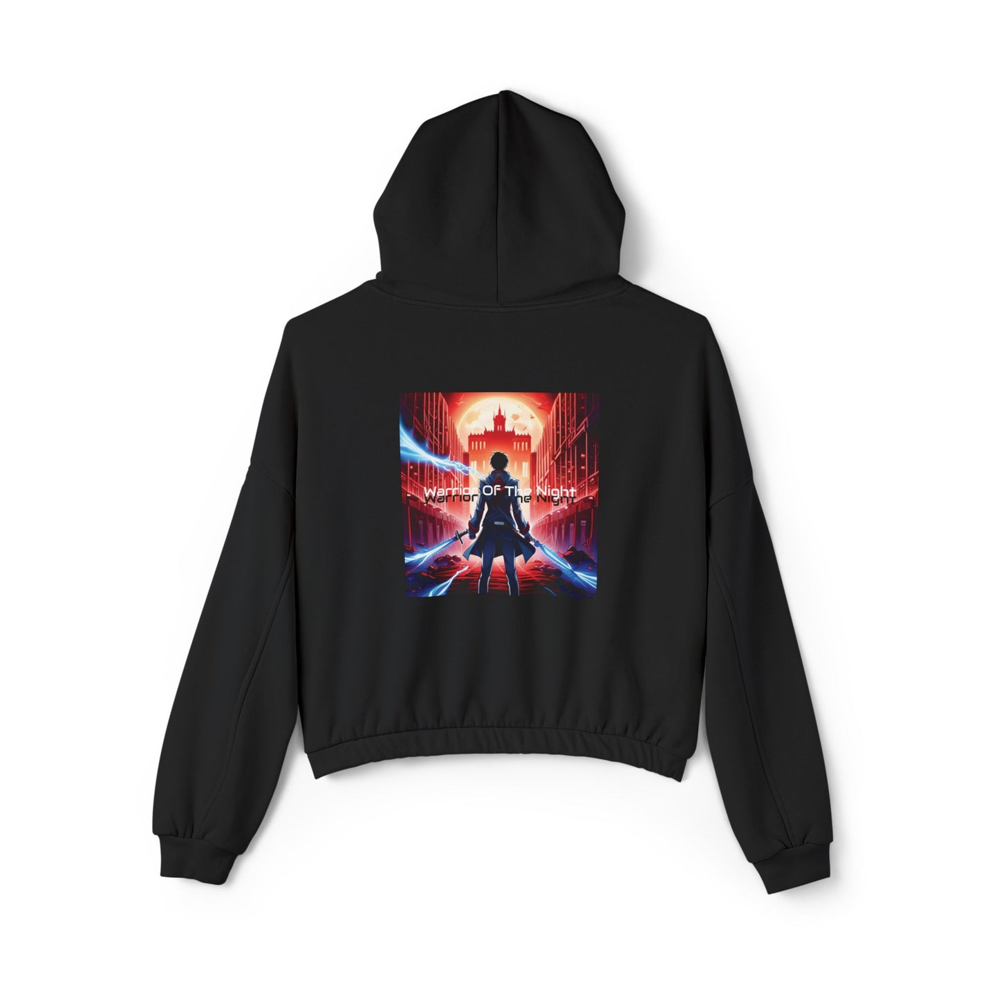 Vampire Of The Snowy Night Cinched Bottom Hoodie