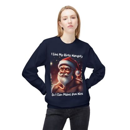 I Want You On My Naughty List Midweight Softstyle Fleece Sweatshirt