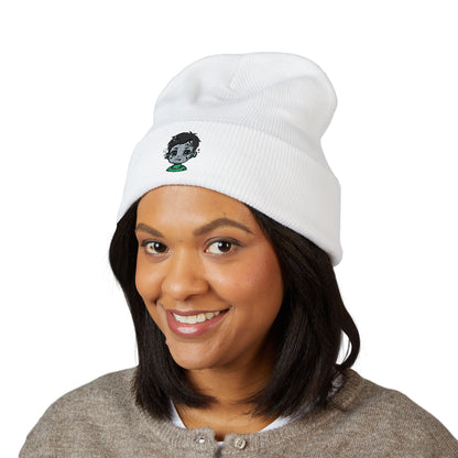 Beanie - Cute Creepy Frankenstein Embroidered Classic Cuffed Beanie