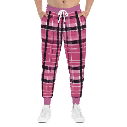 Athletic 2D Pink Pattern Sweatpants