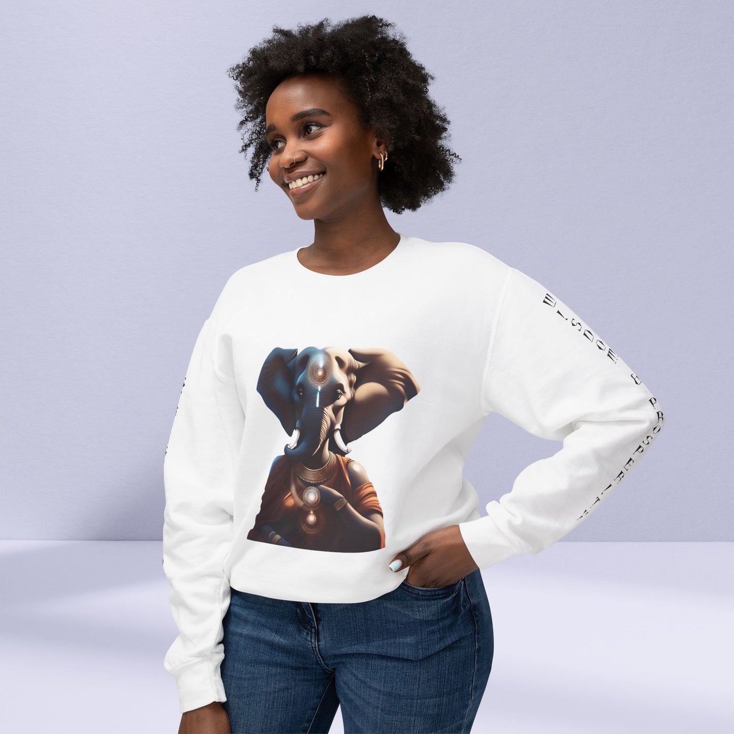 Vinayaki  Unisex Lightweight Crewneck Sweatshirt