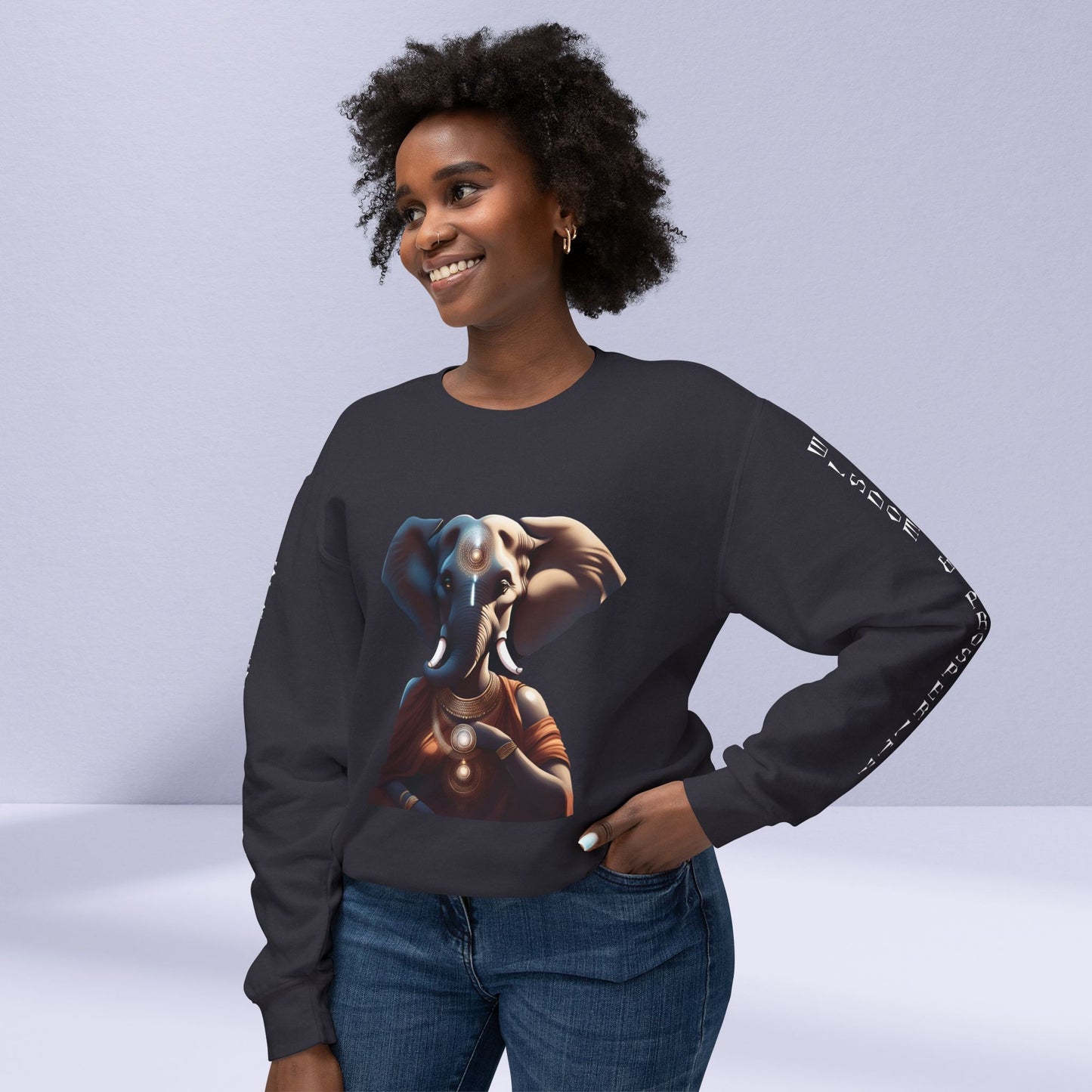 Vinayaki  Unisex Lightweight Crewneck Sweatshirt