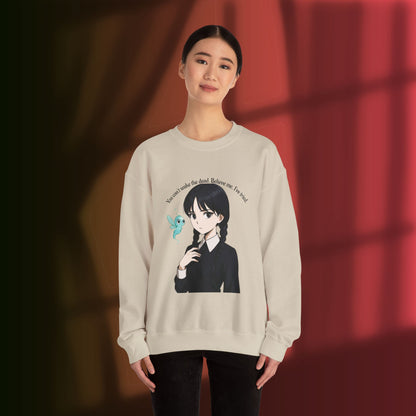 Anime-Inspired Wednesday Can't Wake the Dead Sweatshirt