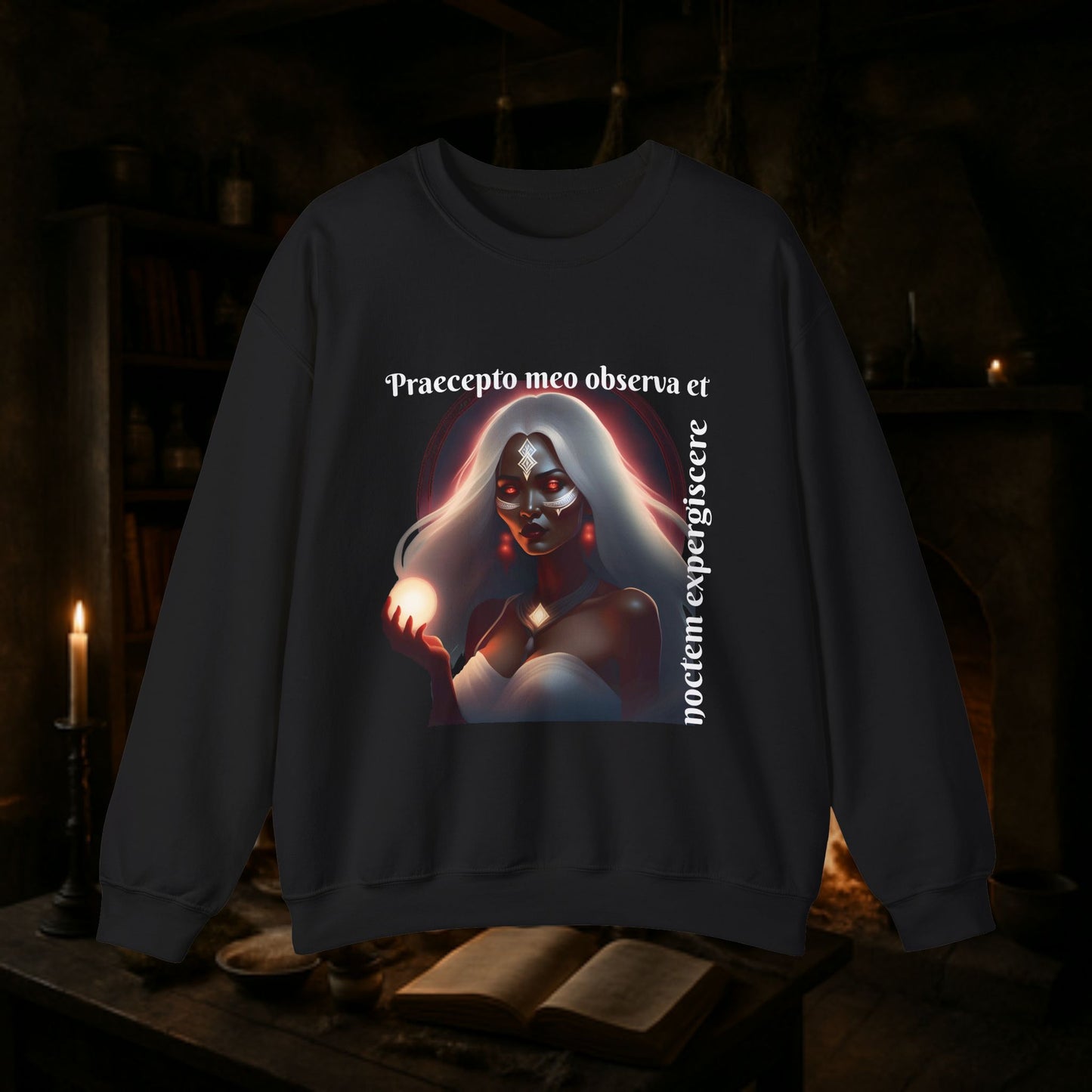 Mystical Witch Craft Sweatshirt, Cozy Crewneck, Perfect for Halloween, Gift for Witches, Casualwear for Medium Chill