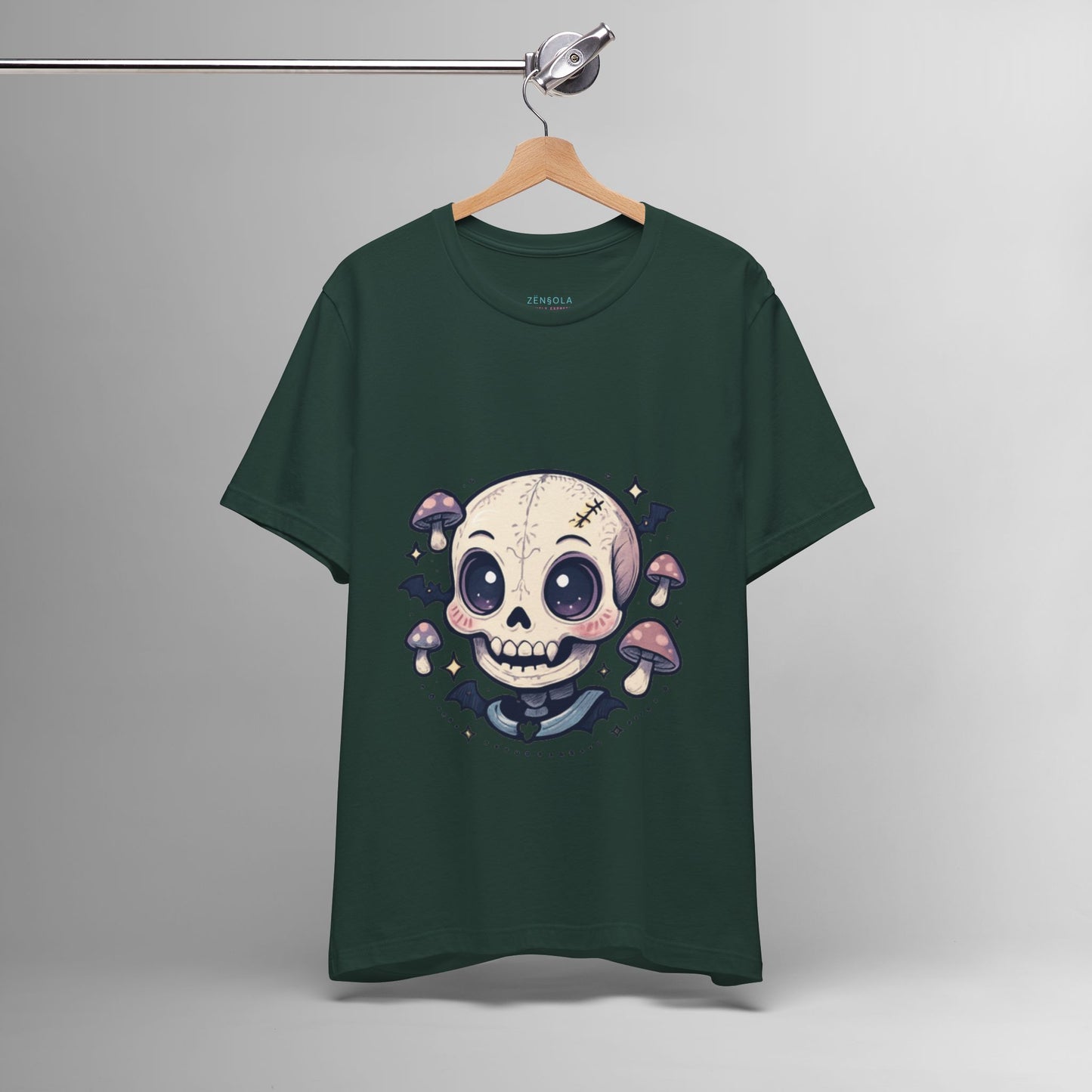 Halloween Skull Tee, Unisex Graphic Tee, Spooky Shirt, Cute Skeleton Apparel, Fall Fashion, Witchy Vibes