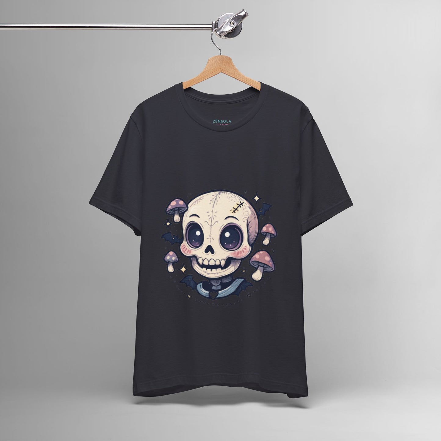 Halloween Skull Tee, Unisex Graphic Tee, Spooky Shirt, Cute Skeleton Apparel, Fall Fashion, Witchy Vibes