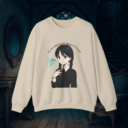 Anime-Inspired Wednesday Can't Wake the Dead Sweatshirt
