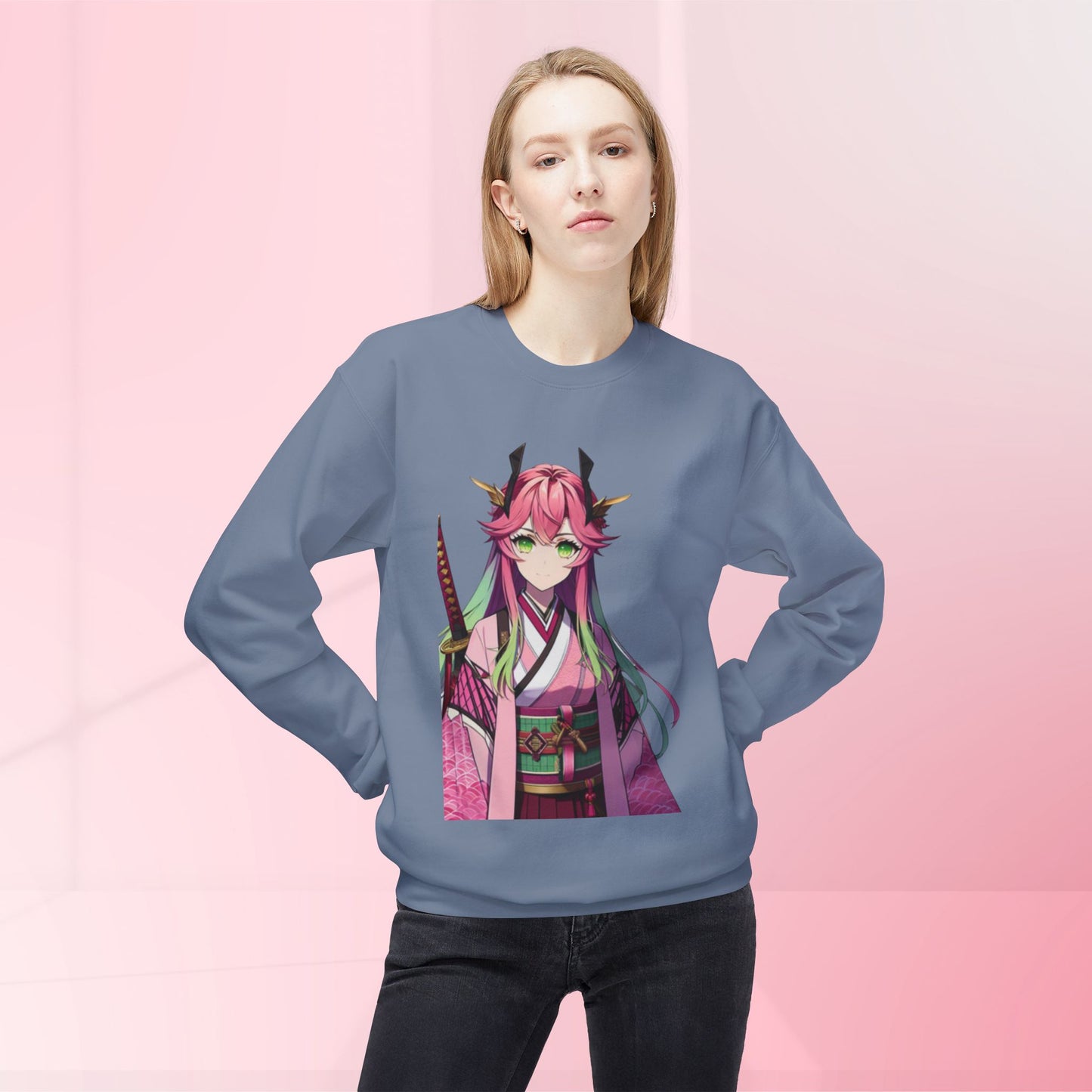 Mitsuri Fleece Crewneck Sweatshirt