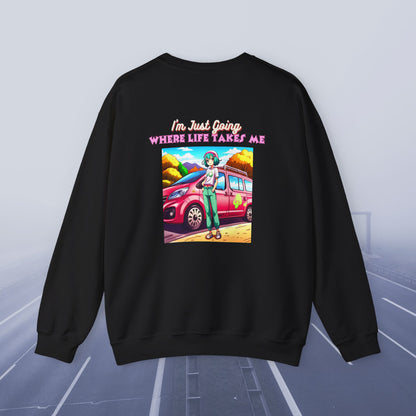 Unisex Relax And Go With The Flow Into The Future  Sweatshirt