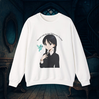 Anime-Inspired Wednesday Can't Wake the Dead Sweatshirt